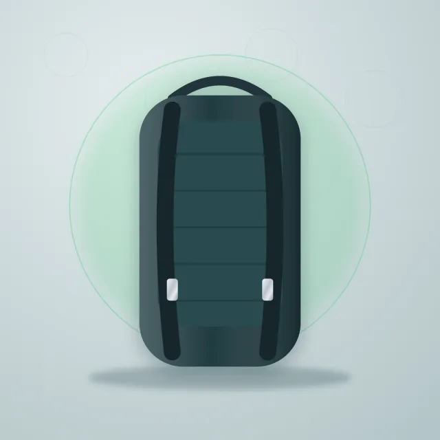 Ellis Everyday Tech Backpack — Back view